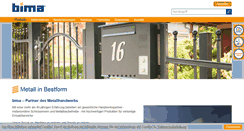 Desktop Screenshot of bima.de