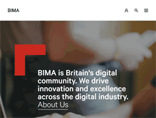 Tablet Screenshot of bima.co.uk